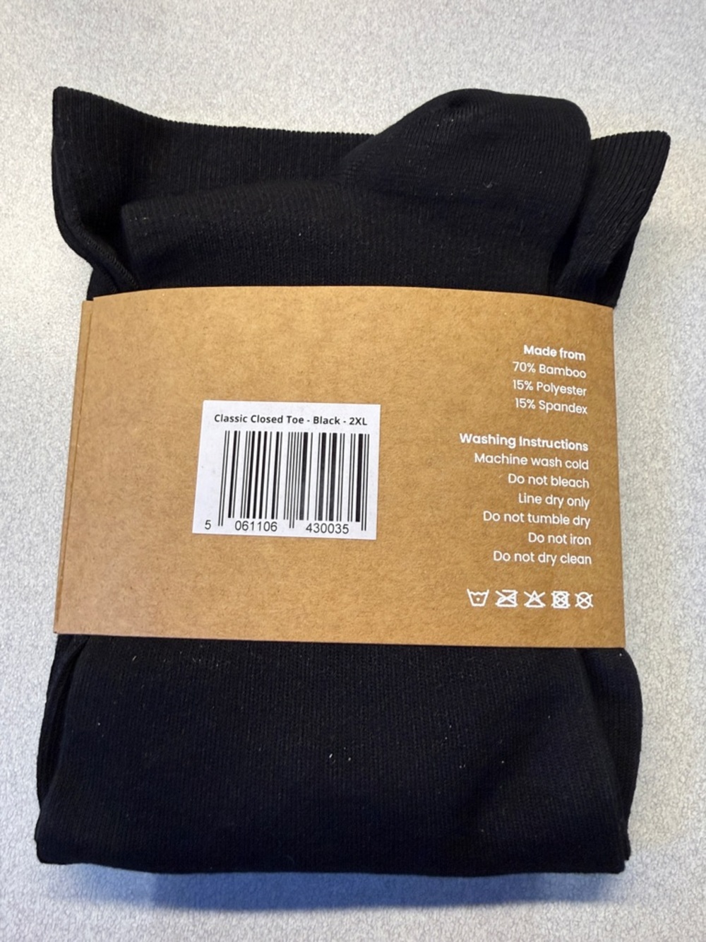 Everstride Premium Bamboo Compression Stockings 2x in Black - Picture 2 of 10